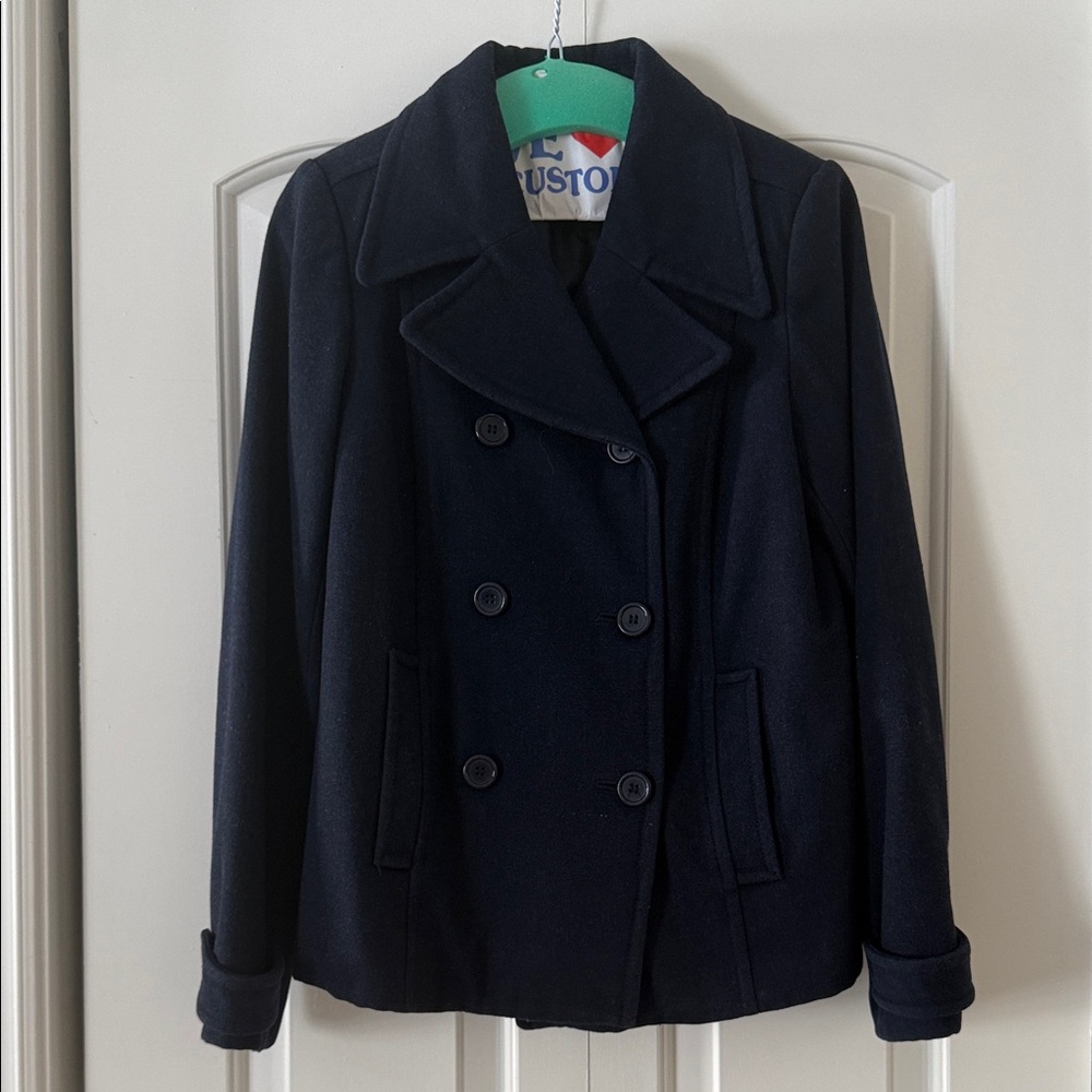 H&M Dark Blue Peacoat - Dry Cleaned
